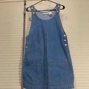 SOLD!! Cute Jean overall dress
